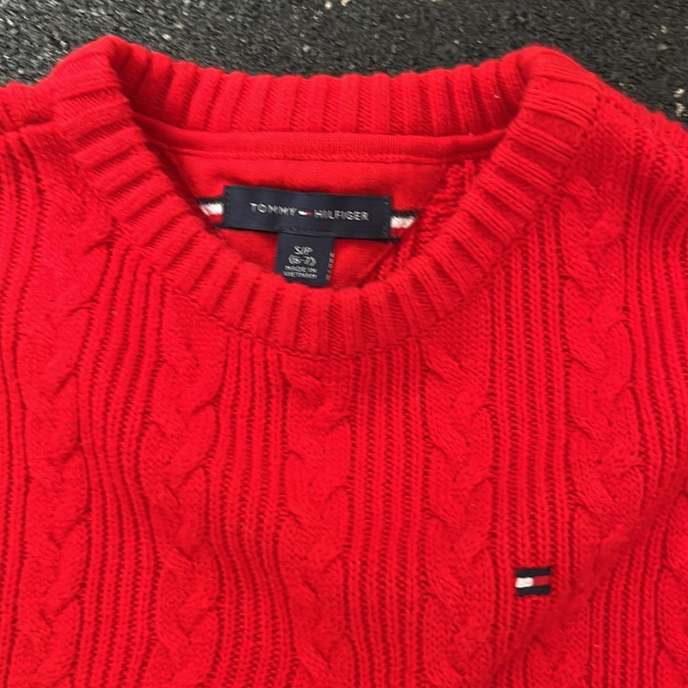 EUC Girls Tommy Hilfiger Sweater Size S 6-7 - Picture 3 of 4